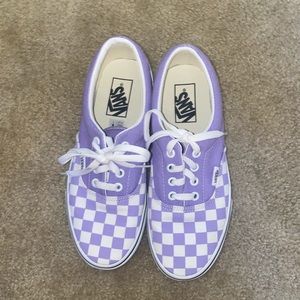 Purple Checkered Vans